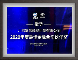 2020年度最佳金融云顶国际的合作伙伴